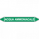Foglio da 5 etichette autoadesive con frecce+simb ACQUA AMMONIACALE