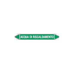 Foglio da 5 etichette autoadesive con frecce e simboli ACQUA DI RISCAL