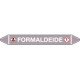 Foglio da 5 etichette autoadesive con frecce+simboli FORMALDEIDE