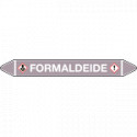 Foglio da 5 etichette autoadesive con frecce+simboli FORMALDEIDE