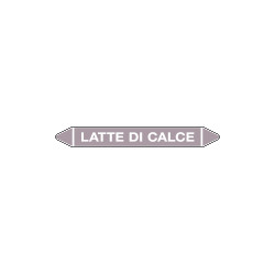 Foglio da 5 etichette autoadesive con frecce+simb LATTE DI CALCE