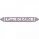 Foglio da 5 etichette autoadesive con frecce+simb LATTE DI CALCE
