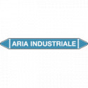 Foglio da 5 etichette autoadesive con frecce+simb ARIA INDUSTRIALE