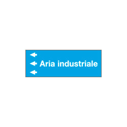 Foglio da 5 etichette "ARIA INDUSTRIALE " sinistra