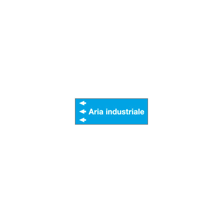 Foglio da 5 etichette "ARIA INDUSTRIALE " sinistra