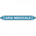 Foglio da 5 etichette autoadesive con frecce+simboli ARIA MEDICALE