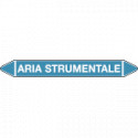 Foglio da 5 etichette autoadesive con frecce+simb ARIA STRUMENTALE