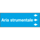Foglio da 5 etichette "ARIA STRUMENTALE " destra
