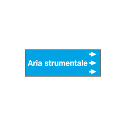 Foglio da 5 etichette "ARIA STRUMENTALE " destra