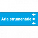 Foglio da 5 etichette "ARIA STRUMENTALE " destra