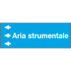 Foglio da 5 etichette "ARIA STRUMENTALE " sinistra