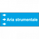 Foglio da 5 etichette "ARIA STRUMENTALE " sinistra