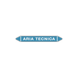 Foglio da 5 etichette autoadesive con frecce e simboli ARIA TECNICA