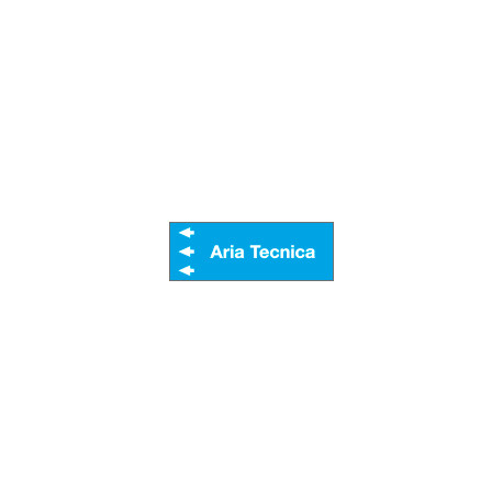 Foglio da 5 etichette "ARIA TECNICA " sinistra