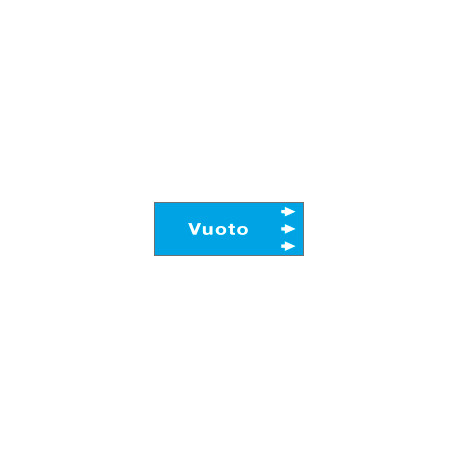 Foglio da 5 etichette " VUOTO " destra