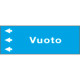 Foglio da 5 etichette " VUOTO " sinistra