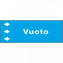 Foglio da 5 etichette " VUOTO " sinistra