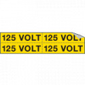 Foglio n. 4 etichette adesive 125 VOLT