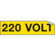 Foglio n. 1 etichette adesive 220 VOLT