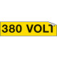 Foglio n. 1 etichette adesive 380 VOLT