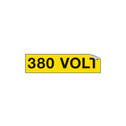 Foglio n. 1 etichette adesive 380 VOLT