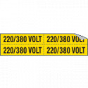 Foglio n. 4 etichette adesive 220/380 VOLT