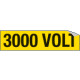 Foglio n. 1 etichette adesive 3000 VOLT 9113A