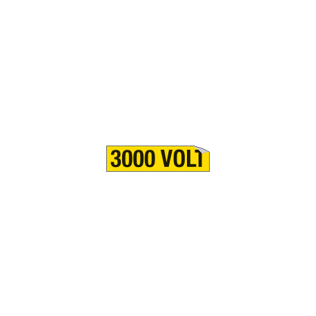 Foglio n. 1 etichette adesive 3000 VOLT 9113A