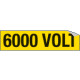 Foglio n. 1 etichette adesive 6000 VOLT