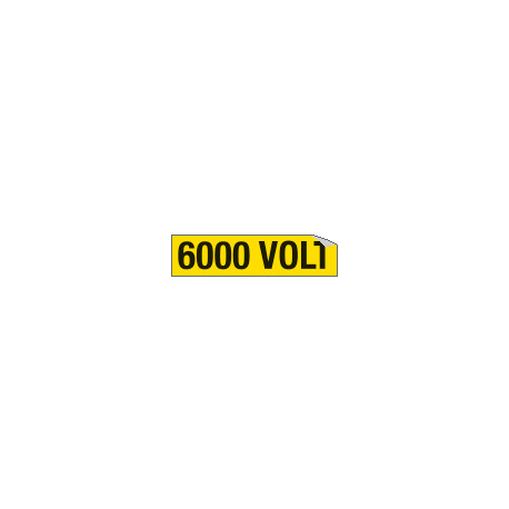 Foglio n. 1 etichette adesive 6000 VOLT