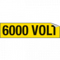 Foglio n. 1 etichette adesive 6000 VOLT