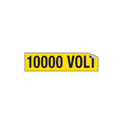 Foglio n. 1 etichette adesive 10000 VOLT