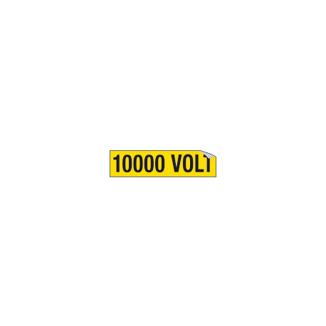 Foglio n. 1 etichette adesive 10000 VOLT