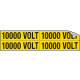 Foglio n. 4 etichette adesive 10000 VOLT