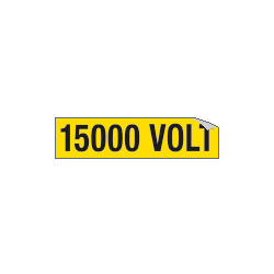 Foglio n. 1 etichette adesive 15000 VOLT