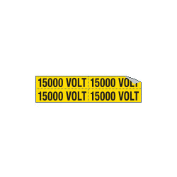 Foglio n. 4 etichette adesive 15000 VOLT
