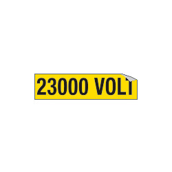 Foglio n. 1 etichette adesive 23000 VOLT