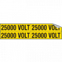 Foglio n. 4 etichette adesive 25000 VOLT