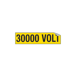 Foglio n. 1 etichette adesive 30000 VOLT