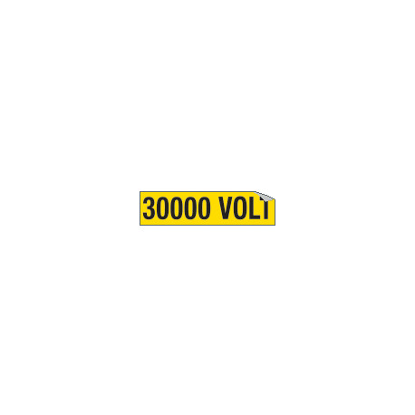 Foglio n. 1 etichette adesive 30000 VOLT
