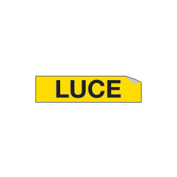 Foglio n. 1 etichette adesive LUCE