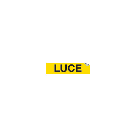 Foglio n. 1 etichette adesive LUCE