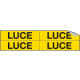 Foglio n. 4 etichette adesive LUCE