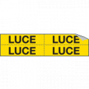 Foglio n. 4 etichette adesive LUCE