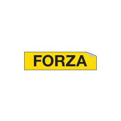 Foglio n. 1 etichette adesive FORZA