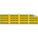 Foglio n. 16 etichette adesive MONOFASE
