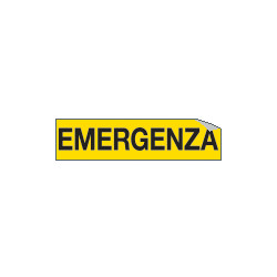 Foglio n. 1 etichette adesive EMERGENZA