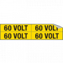 Foglio n. 4 etichette adesive 60 VOLT