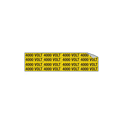 Foglio n. 16 etichette adesive 4000 VOLT