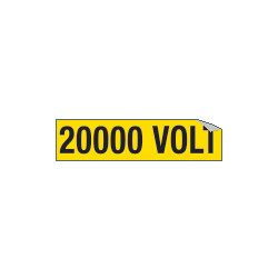 Foglio n. 1 etichette adesive 20000 VOLT